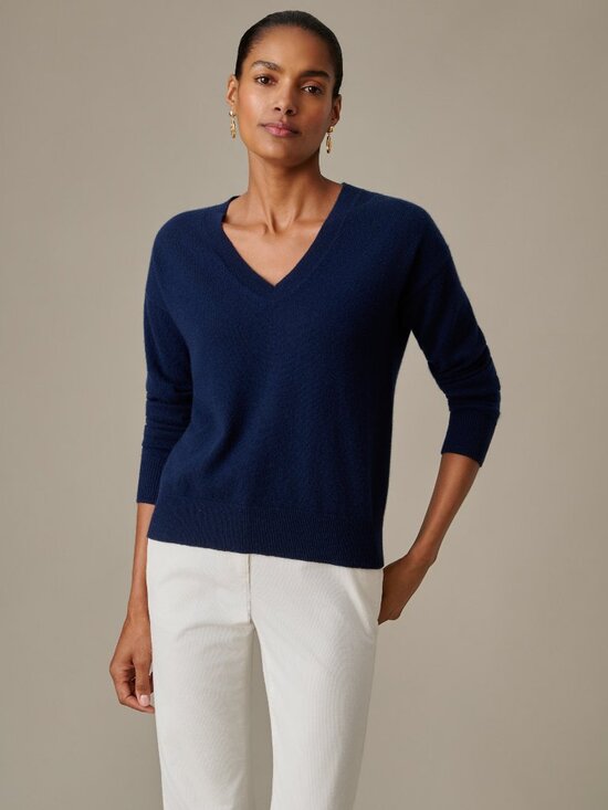J. McLaughlin Sweaters - J McLaughlin Kerry Cashmere Sweater - Winter Navy NEW